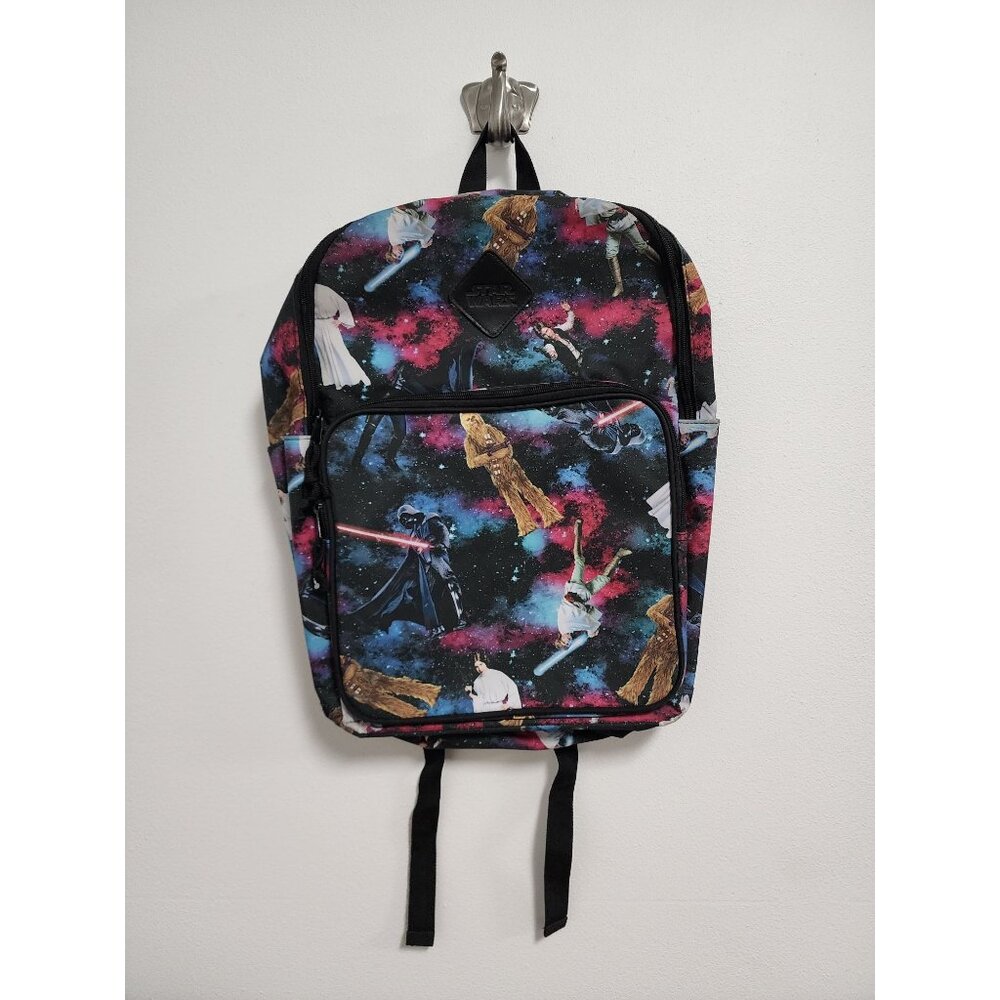Hot Topic Star Wars tie dye galaxy character backpack